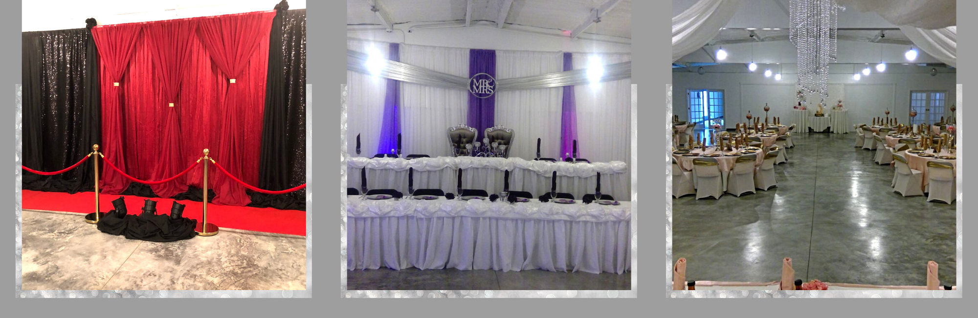 party and wedding receptions 